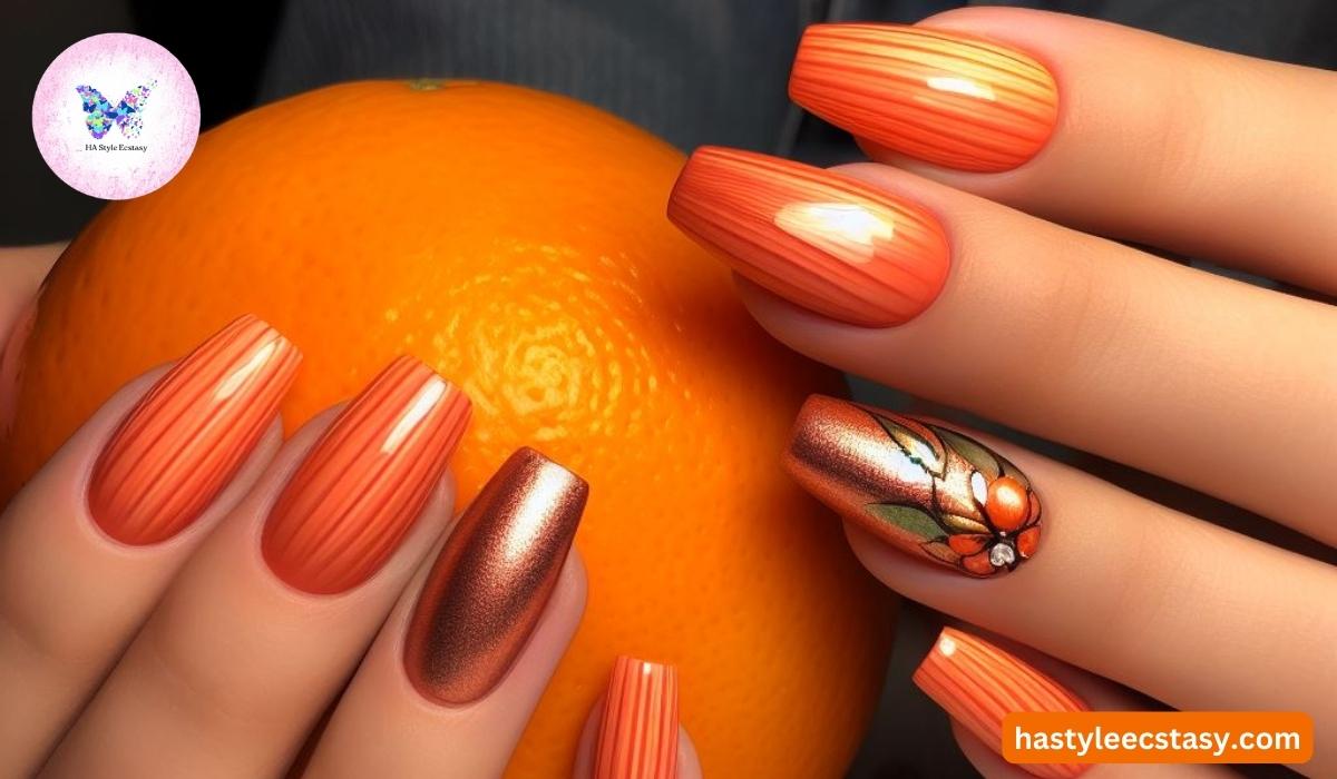 Embracing Vibrancy with Orange Nail Designs
